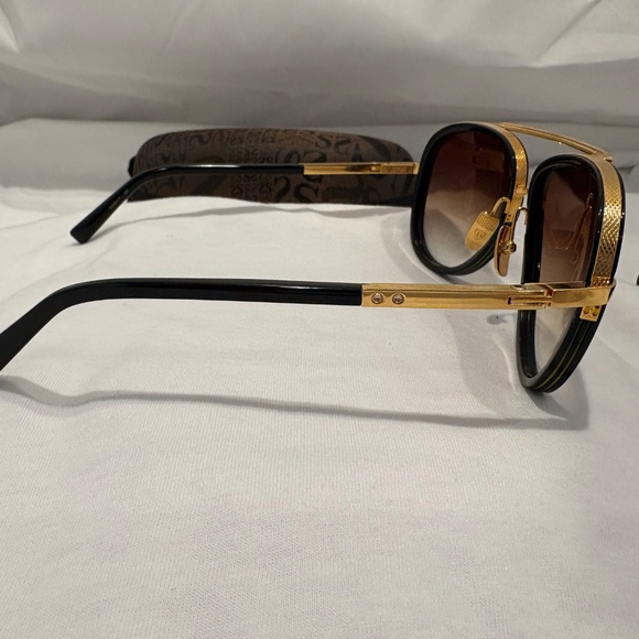 NEW! DITA MACH-TWO DRX-2031B BLACK & WELLOW GOLD FRAME 100% AUTHENTIC - Picture 4 of 8